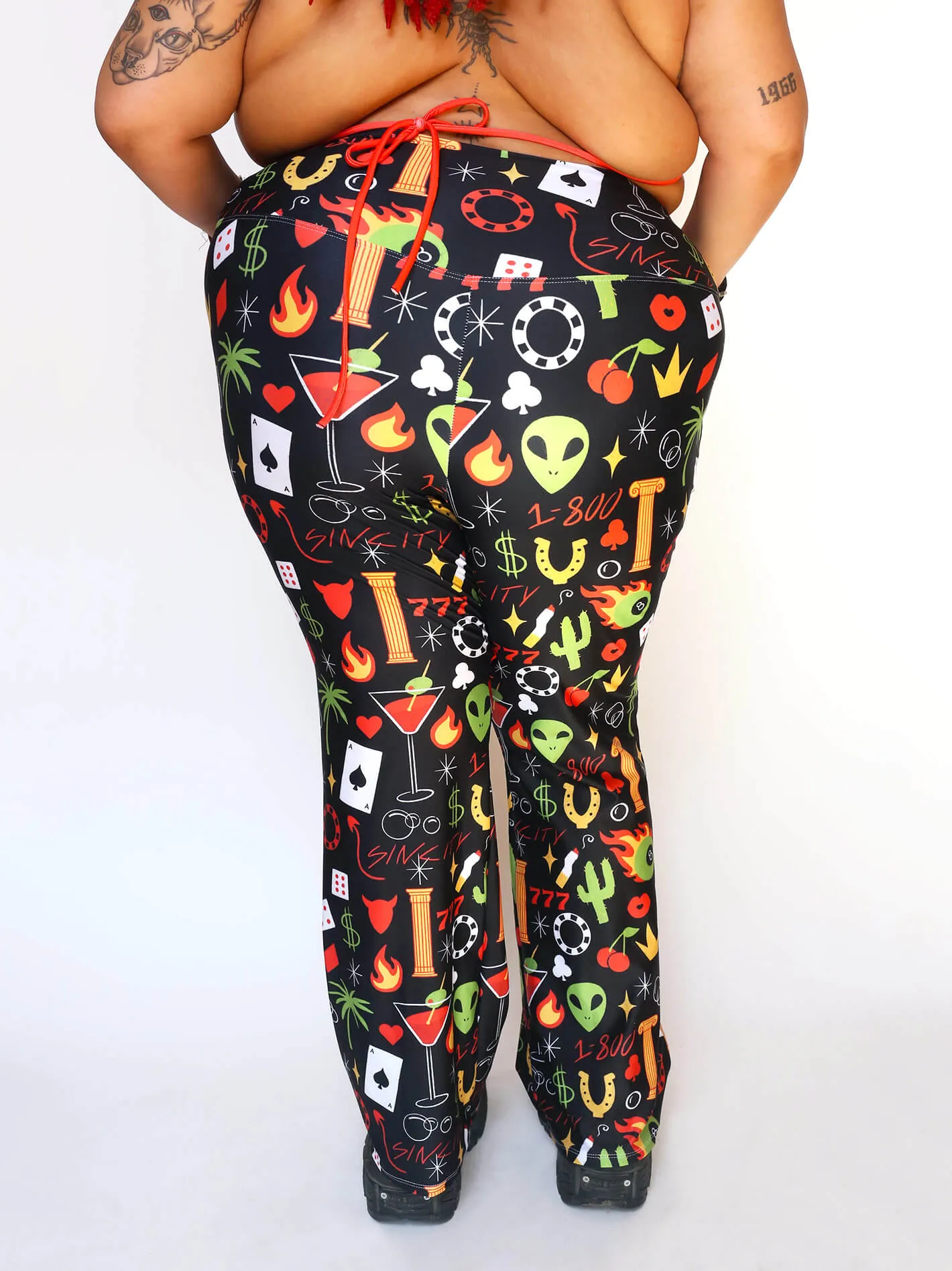 Glitter Gulch Flare Leggings sold by Softcore product image thumbnail 2