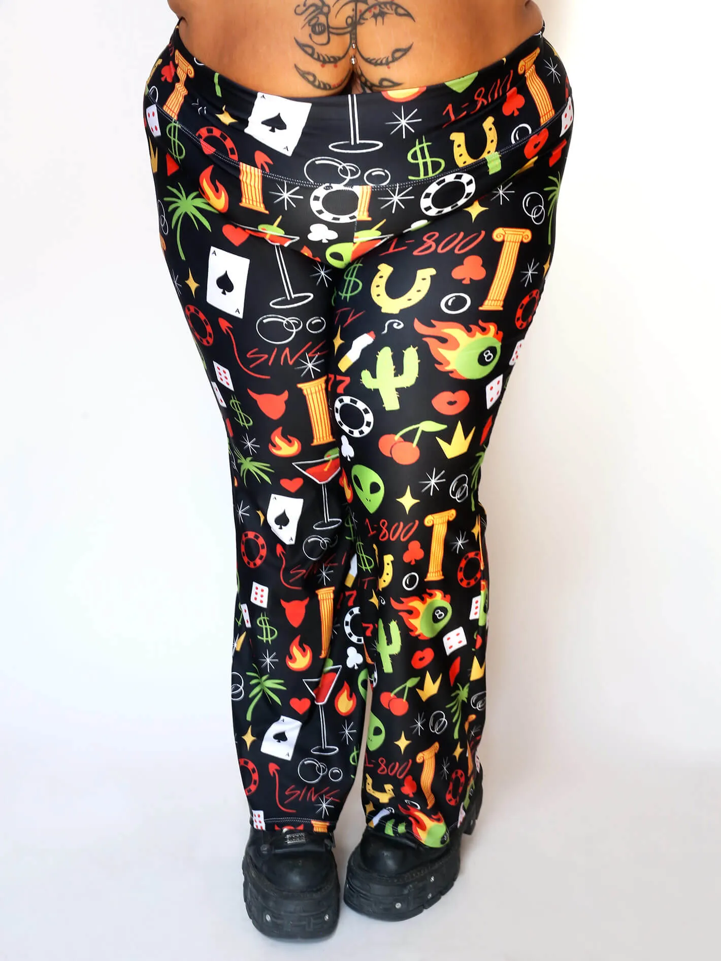 Glitter Gulch Flare Leggings sold by Softcore