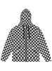 Checked Zip Up Hoodie sold by Softcore
