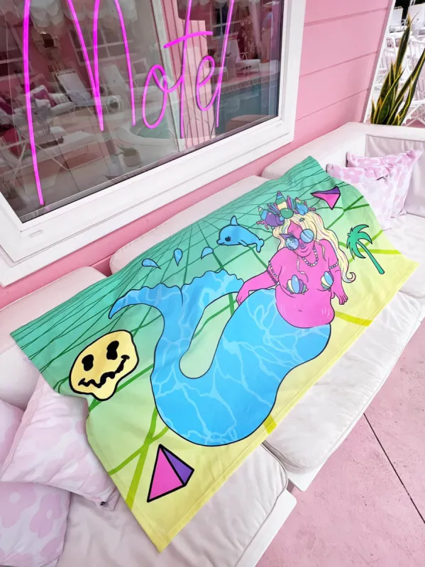 Seapunk Mermaid Beach Towel sold by Softcore