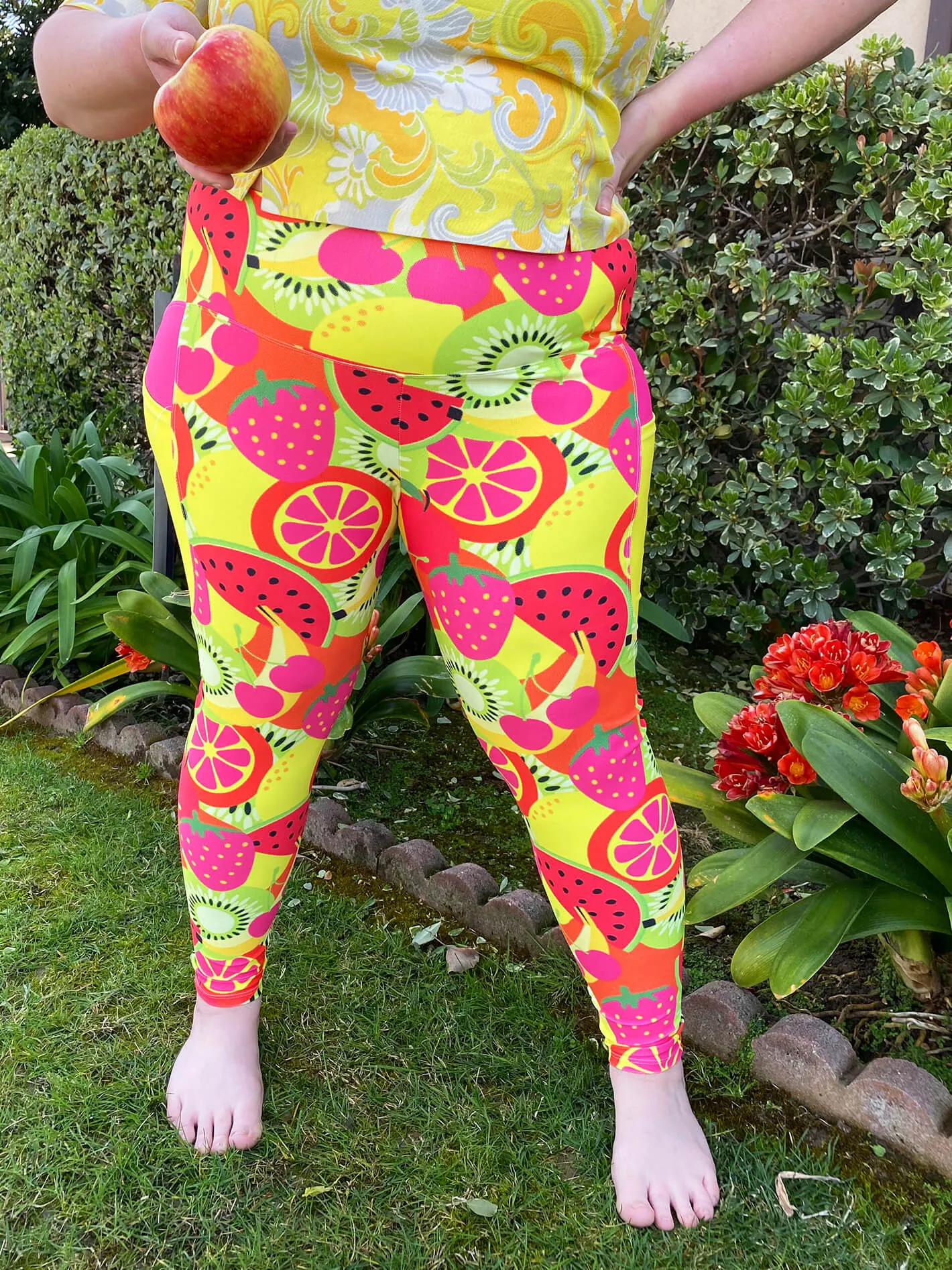 Feeling Fruity Leggings With Pockets sold by Softcore