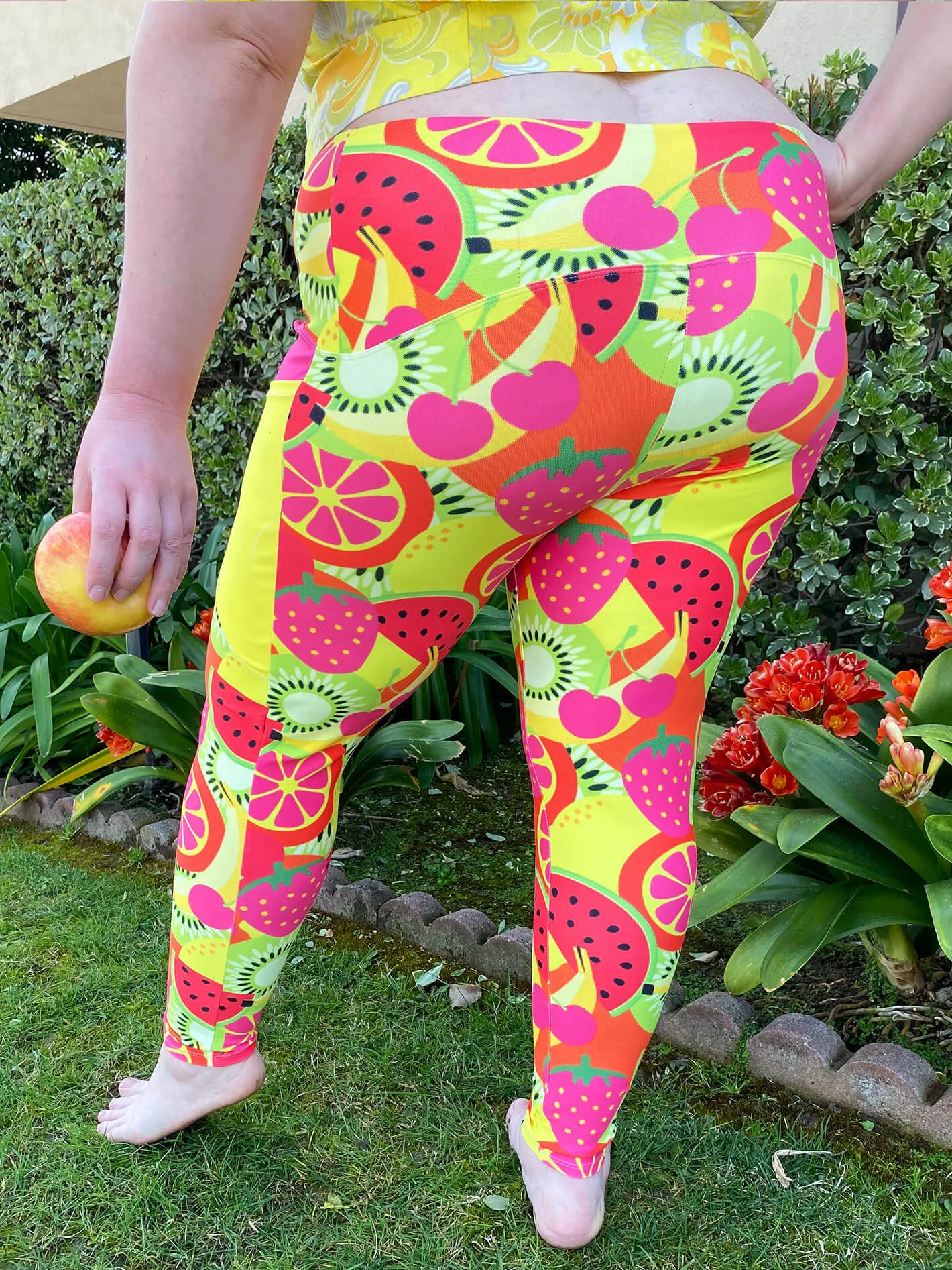 Feeling Fruity Leggings With Pockets sold by Softcore product image thumbnail 4