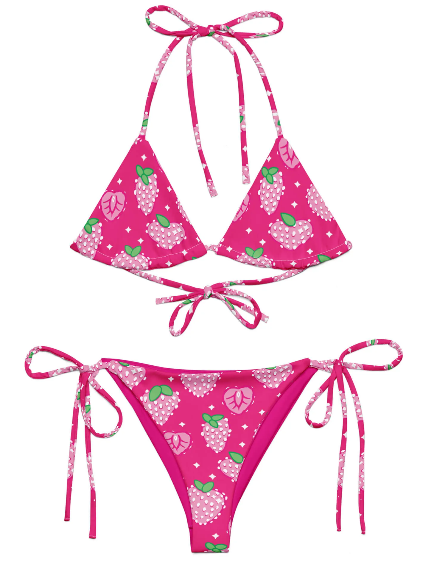 Strawberry Sparkle String Bikini sold by Softcore