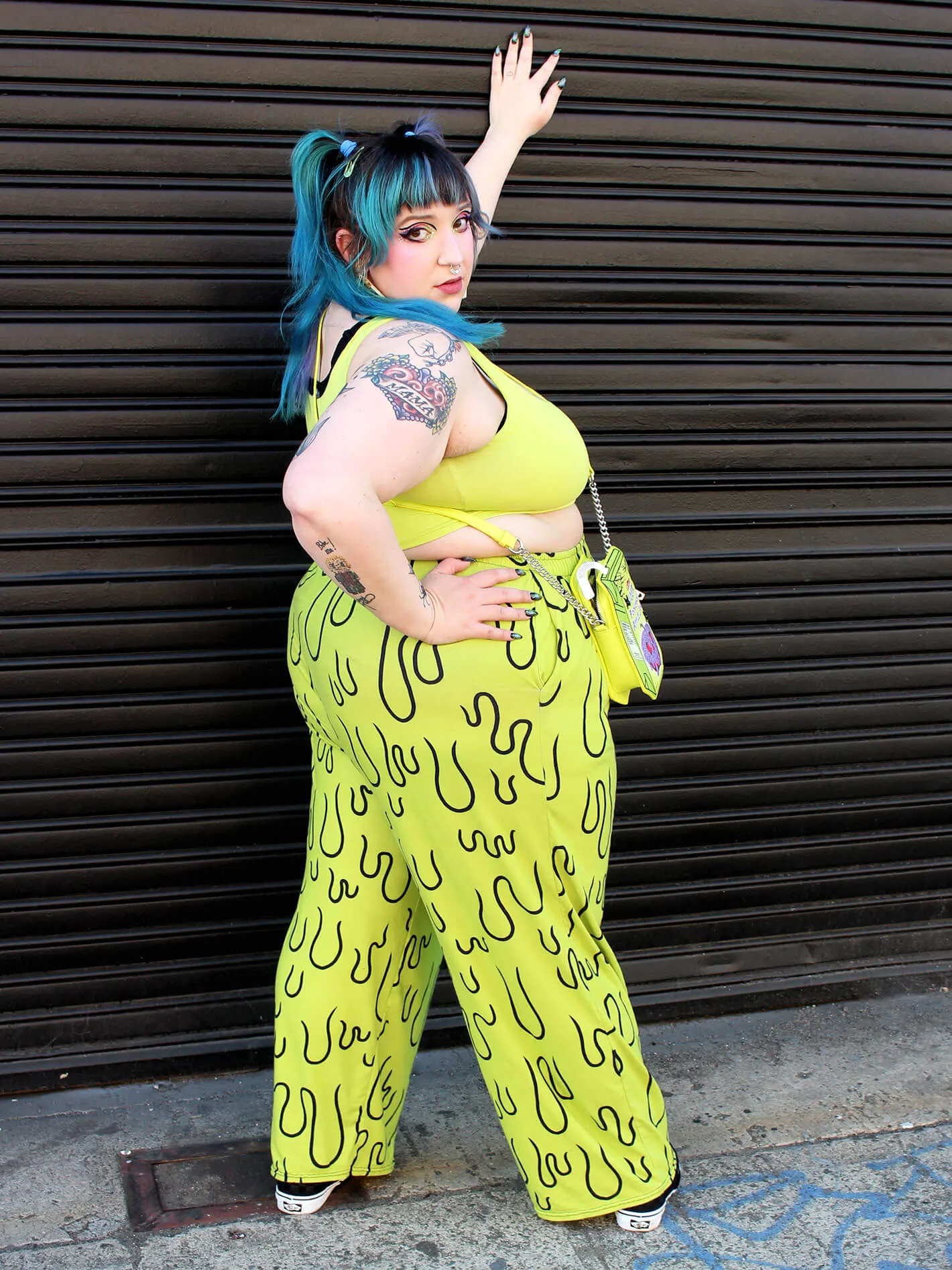 Slime Time Unisex Wide Leg Pants sold by Softcore