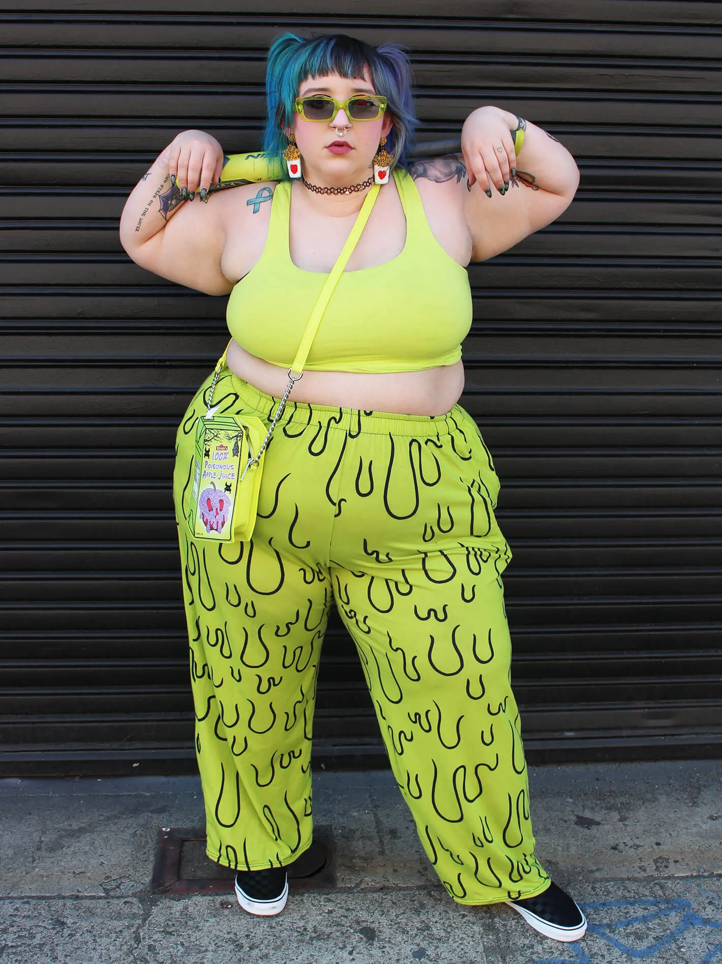 Slime Time Unisex Wide Leg Pants sold by Softcore product image thumbnail 3