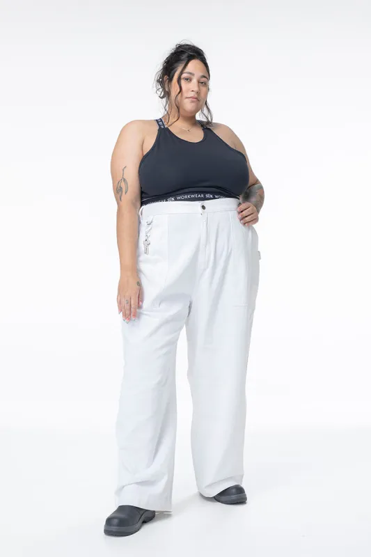Construction Pants - White sold by Suk