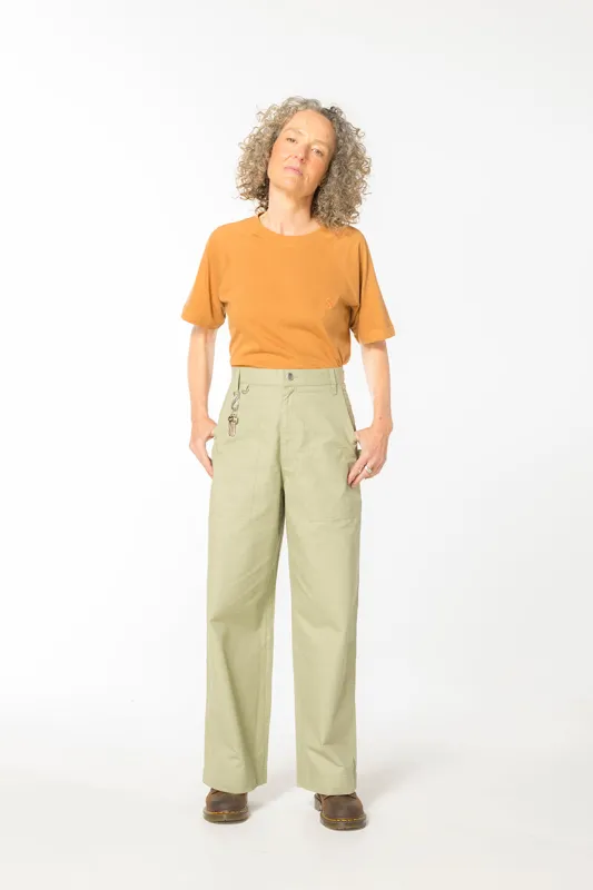 Ripstop Construction Pants - Khaki sold by Suk
