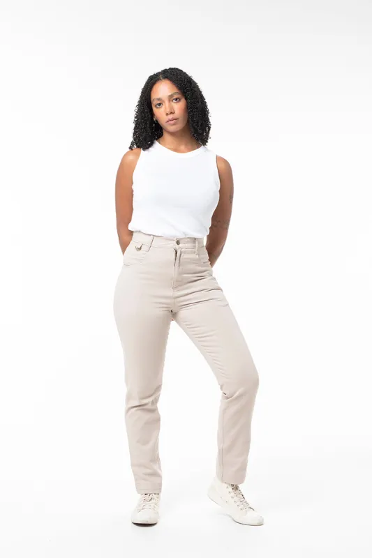 Plain Pants - Stone sold by Suk