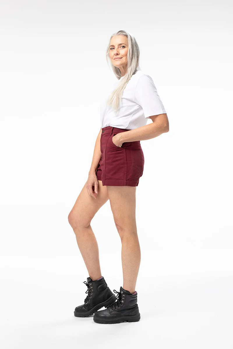Tinnie Shorts - Burgundy sold by Suk product image thumbnail 4