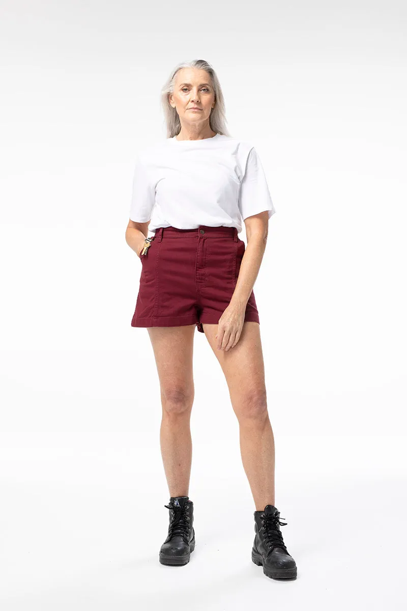 Tinnie Shorts - Burgundy sold by Suk product image thumbnail 2