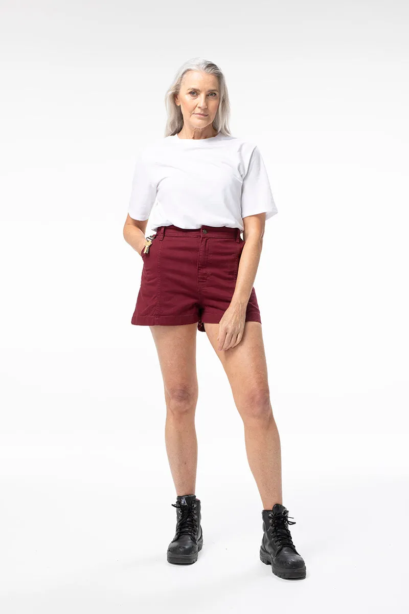 Tinnie Shorts - Burgundy sold by Suk product image thumbnail 3