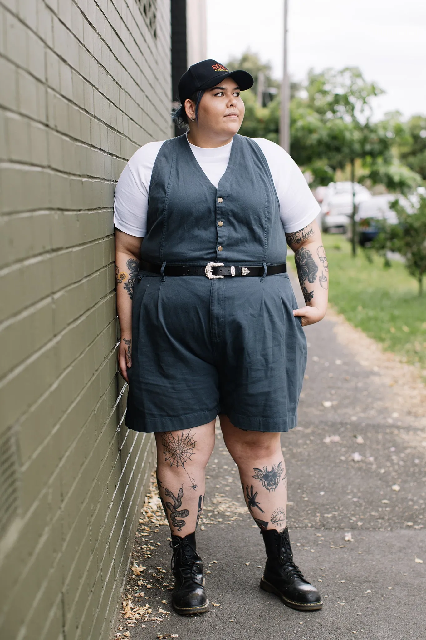 Cropped Roper Suit - Green sold by Suk