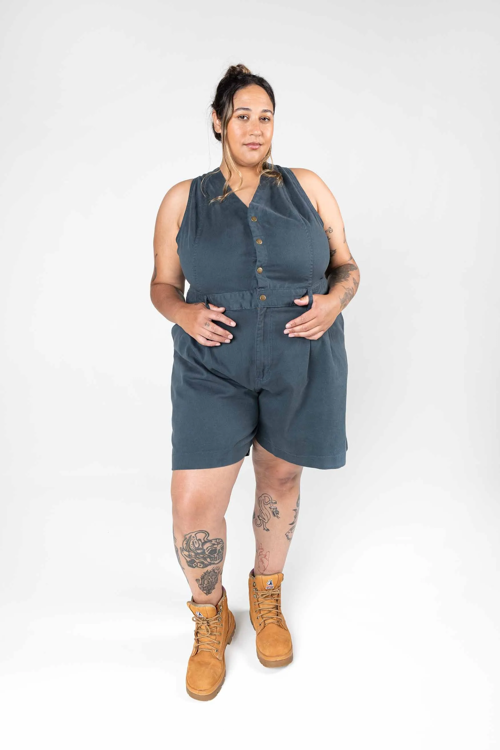 Cropped Roper Suit - Green sold by Suk product image thumbnail 3