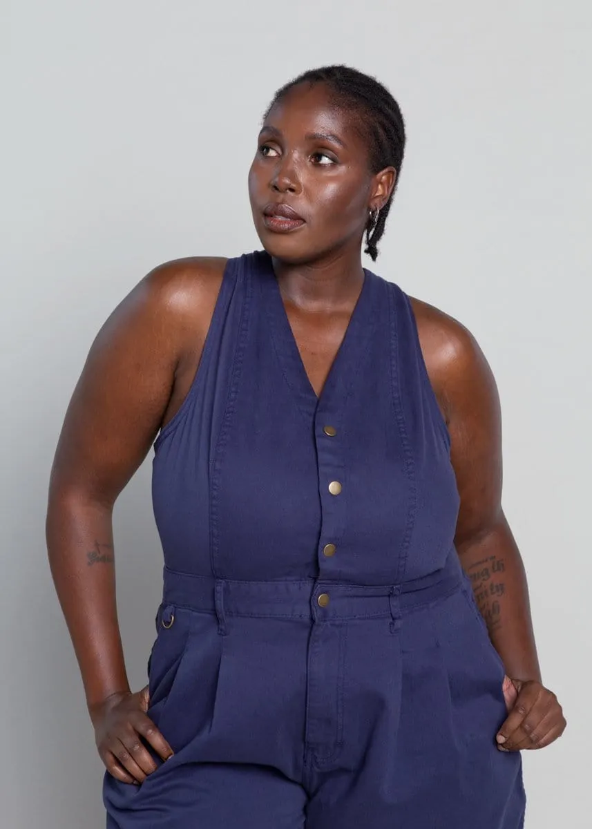 Cropped Roper Suit - Blue sold by Suk product image thumbnail 3