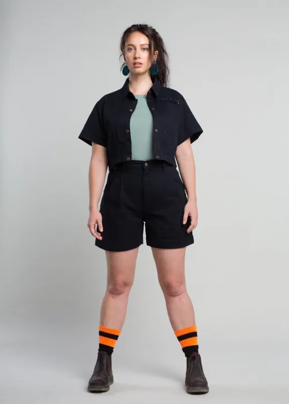 Gunnee Shorts - Black sold by Suk