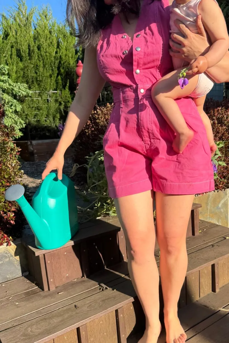 Cropped Roper Suit - Saltlake Pink sold by Suk