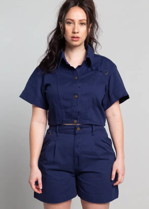 Gunnee Shorts - Blue sold by Suk