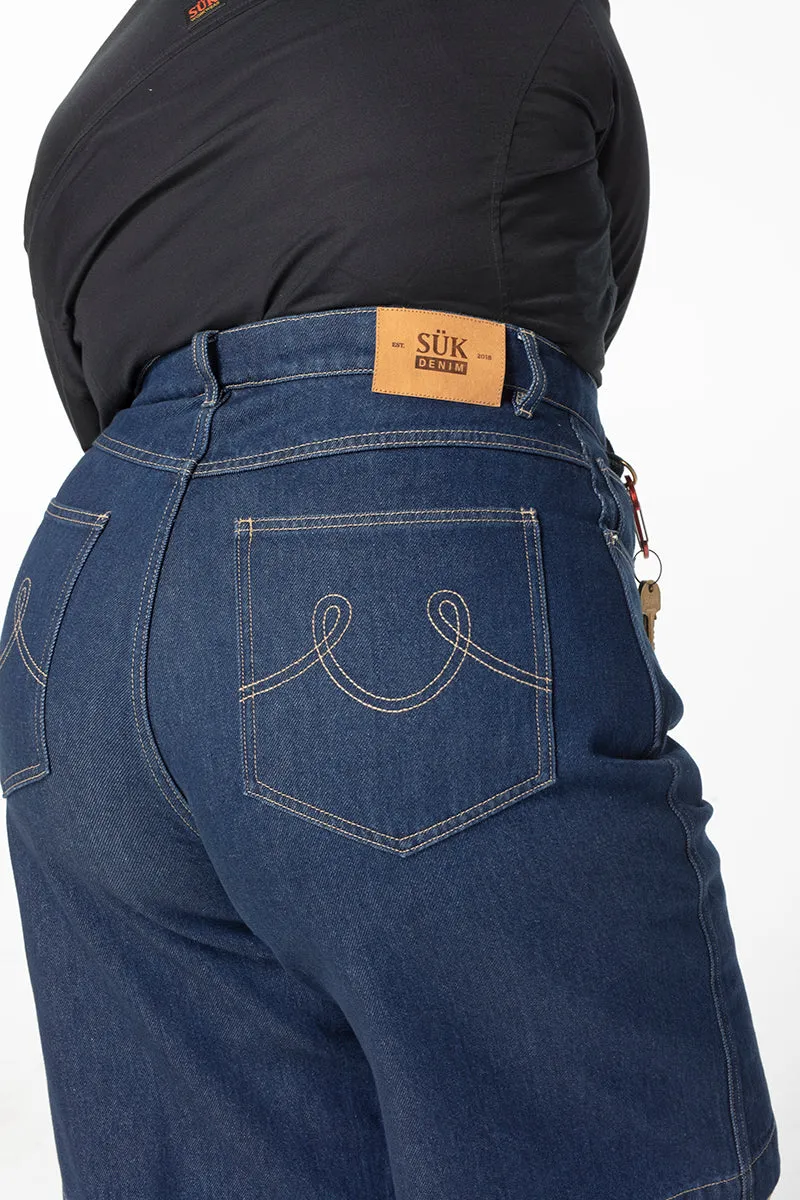 Denim Bermuda Shorts - Mid Blue sold by Suk product image thumbnail 4