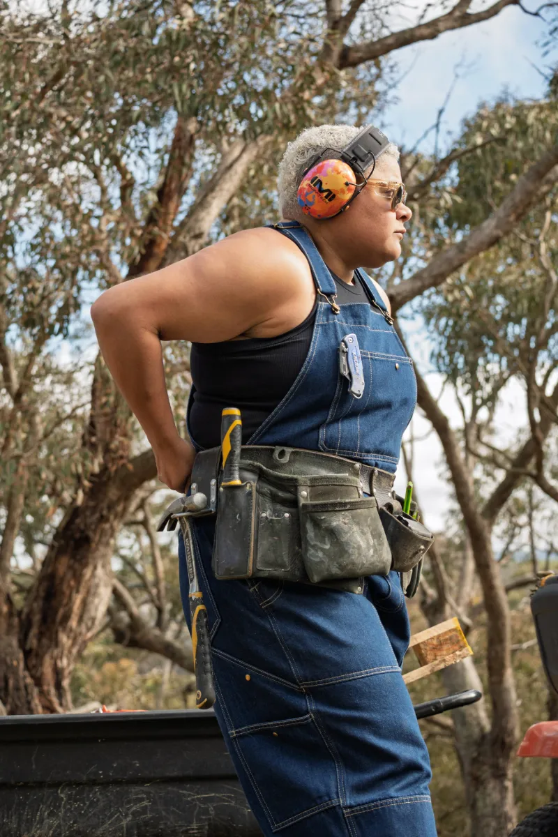 Denim Brumby Suit - Mid Blue sold by Suk