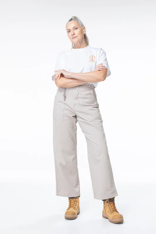 Construction Pants - Stone sold by Suk