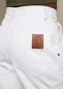 Relaxed Work Pants White sold by Suk