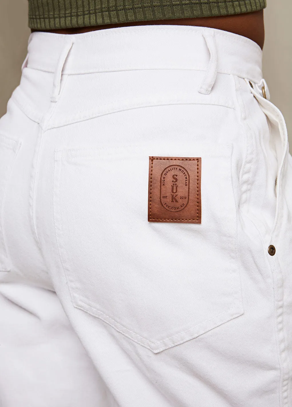 Relaxed Work Pants White sold by Suk product image thumbnail 3