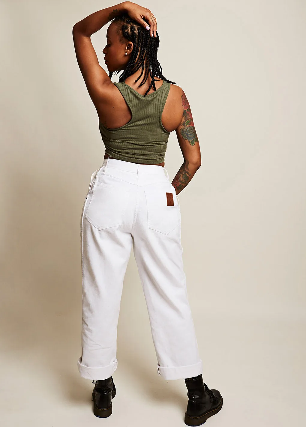 Relaxed Work Pants White sold by Suk product image thumbnail 2