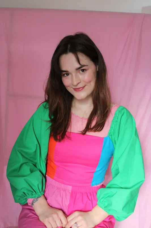 Amelia Top | Colorblock sold by Isabella Eve