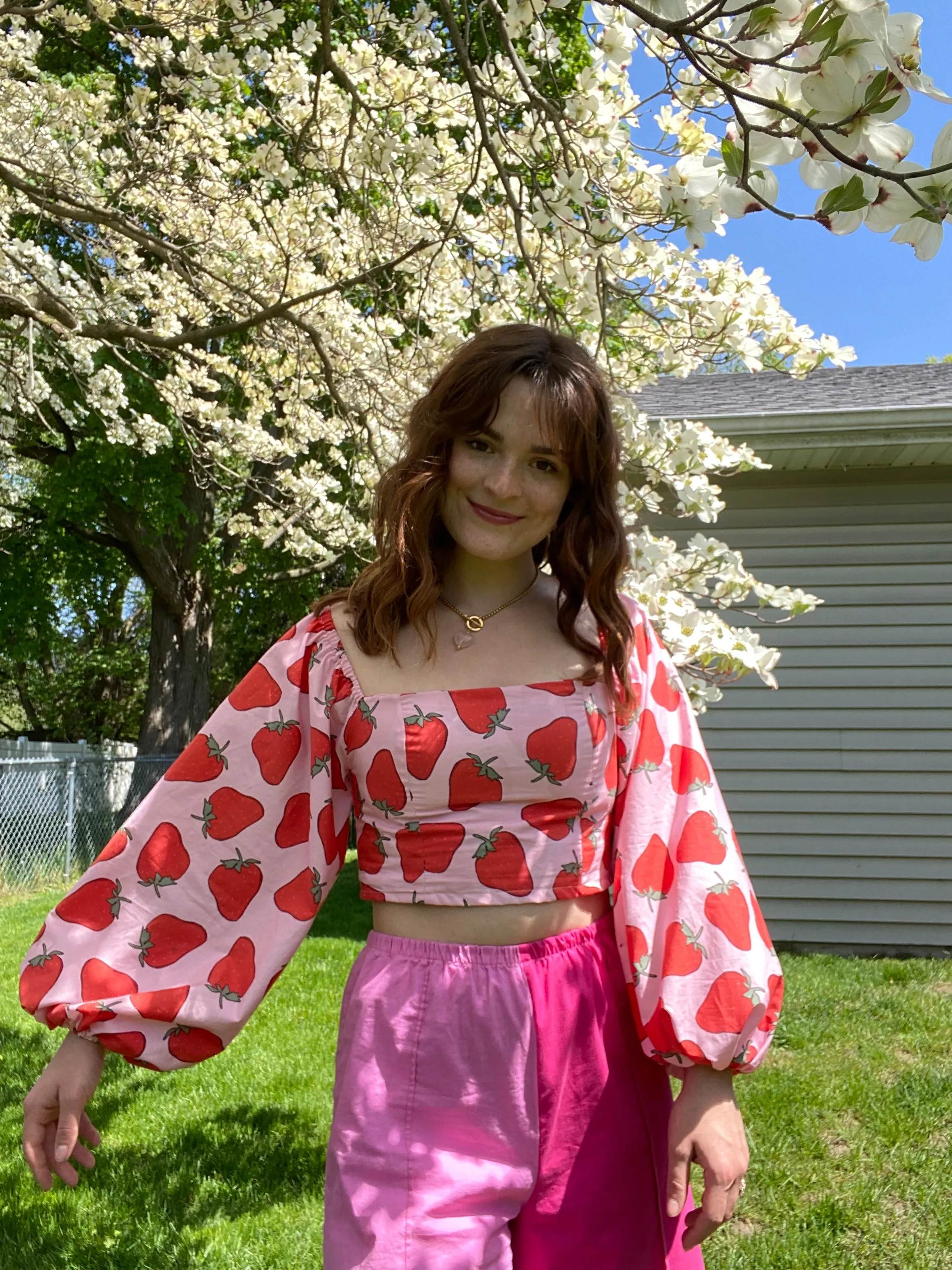 Lia Top | Strawberry Patch sold by Isabella Eve product image thumbnail 4