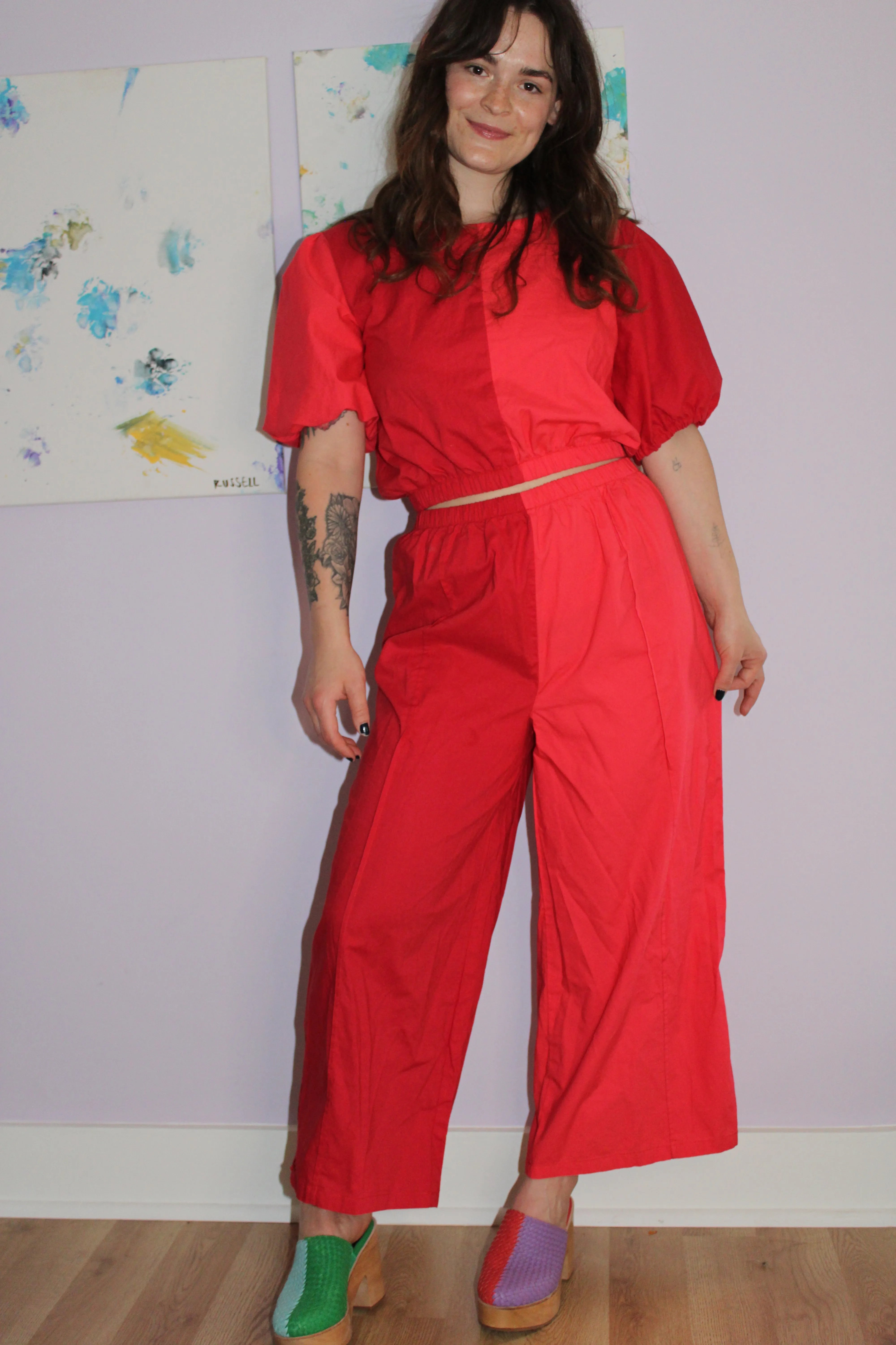 Elle Pants - Cherry sold by Isabella Eve