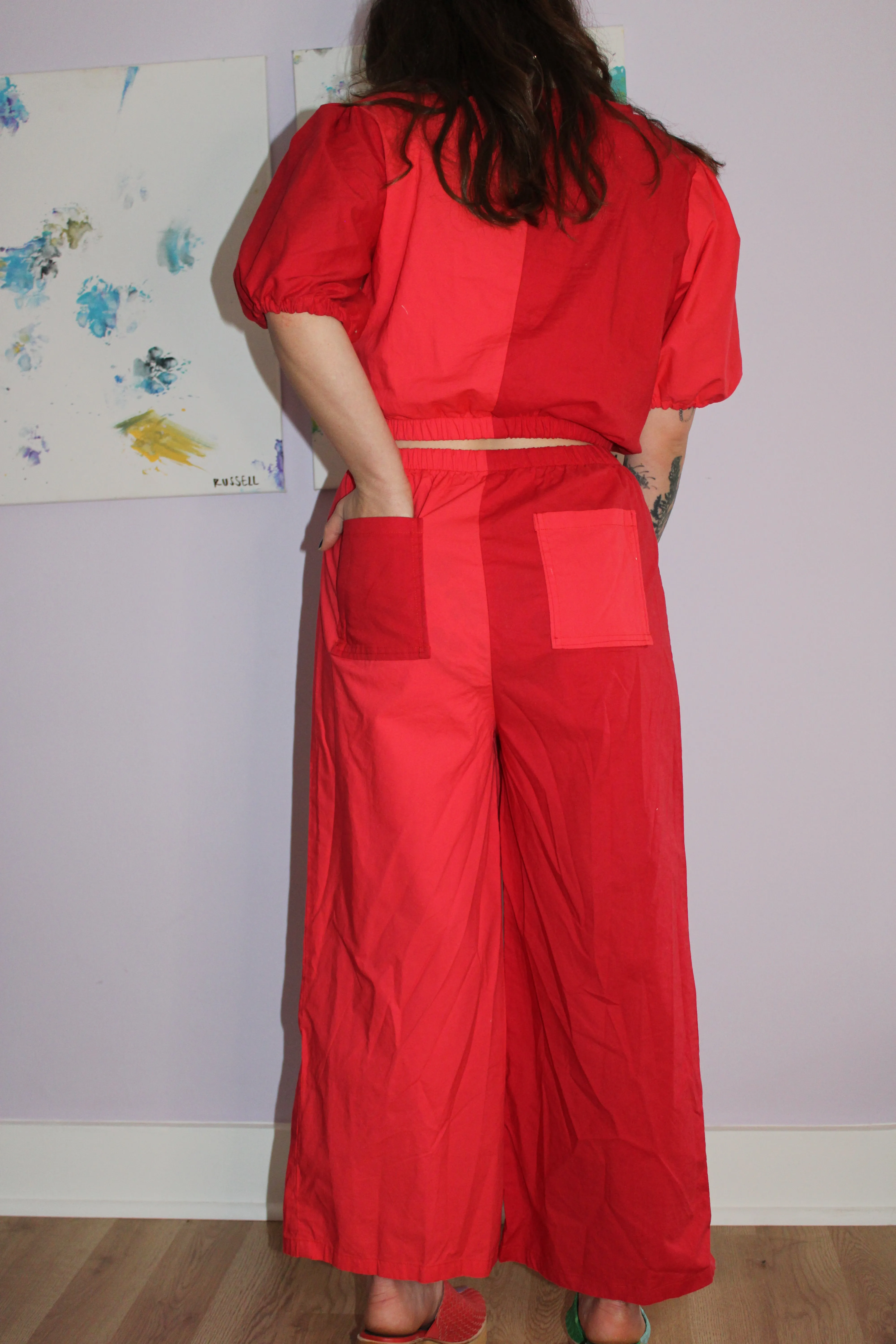 Elle Pants - Cherry sold by Isabella Eve product image thumbnail 2