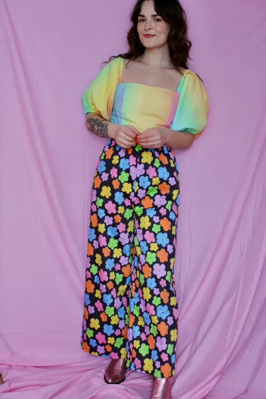 Remi Pants in Rainbow Garden sold by Isabella Eve