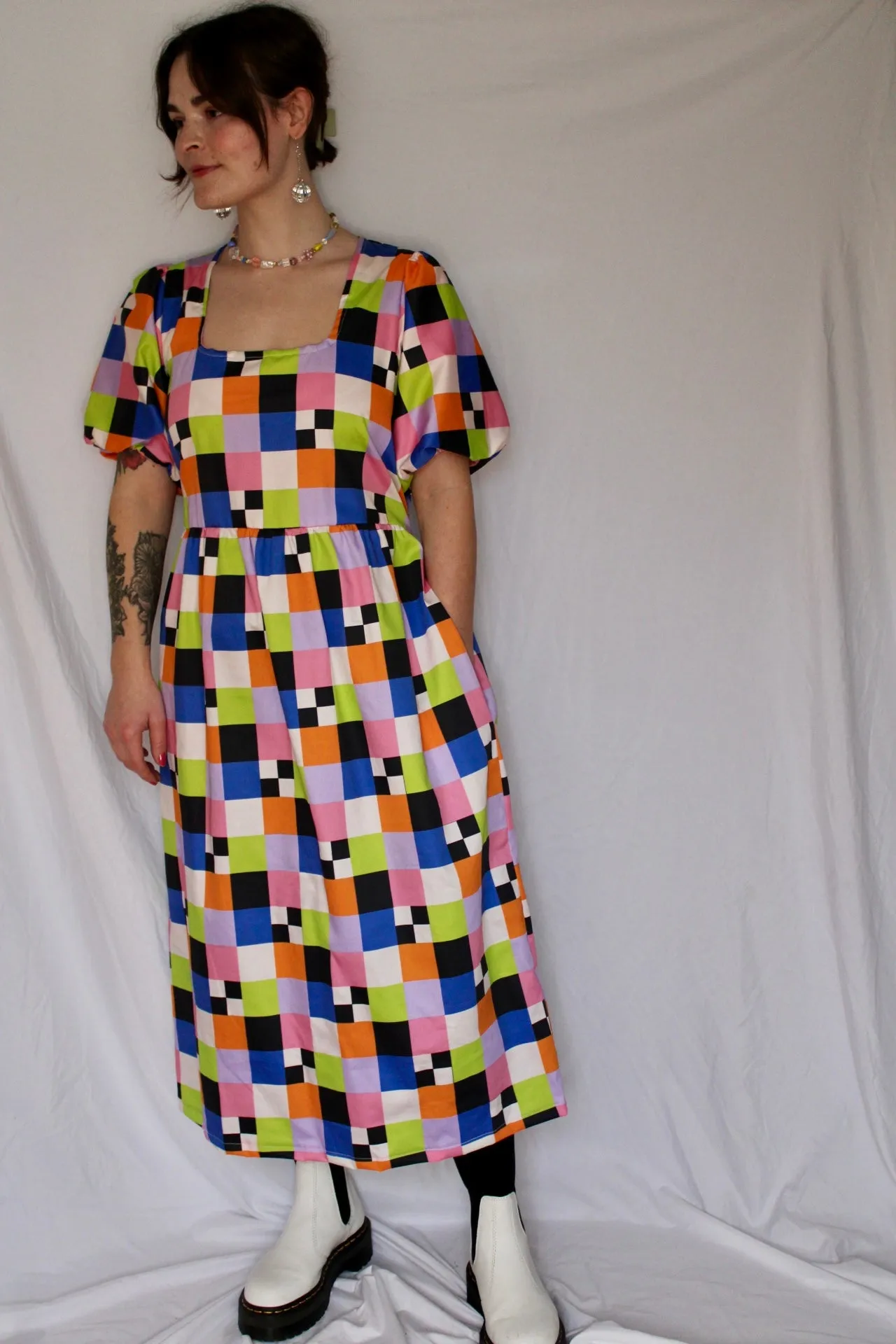 Molly Dress | Mod Grid sold by Isabella Eve product image thumbnail 3