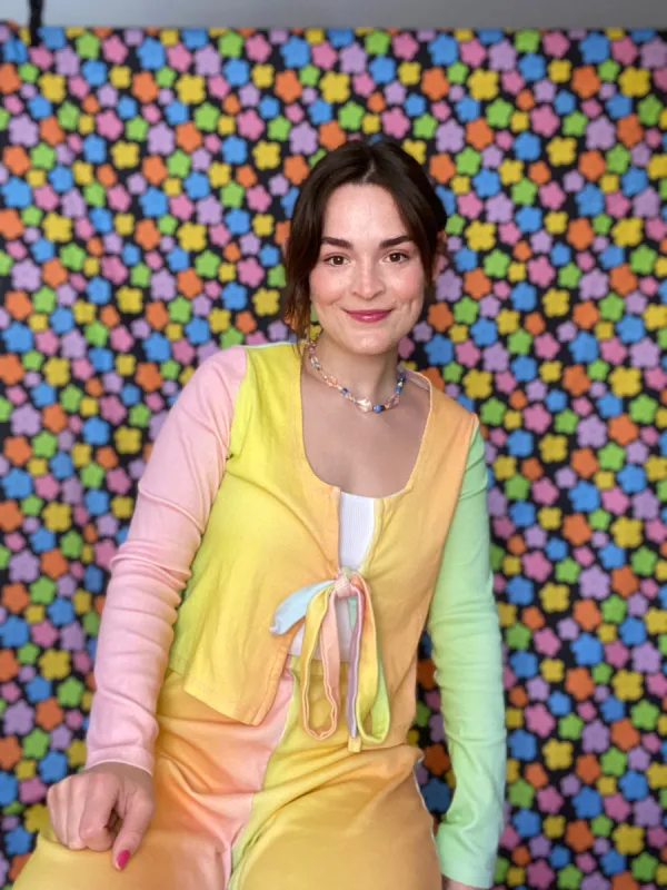 Lilly Top | Bright Rainbow sold by Isabella Eve