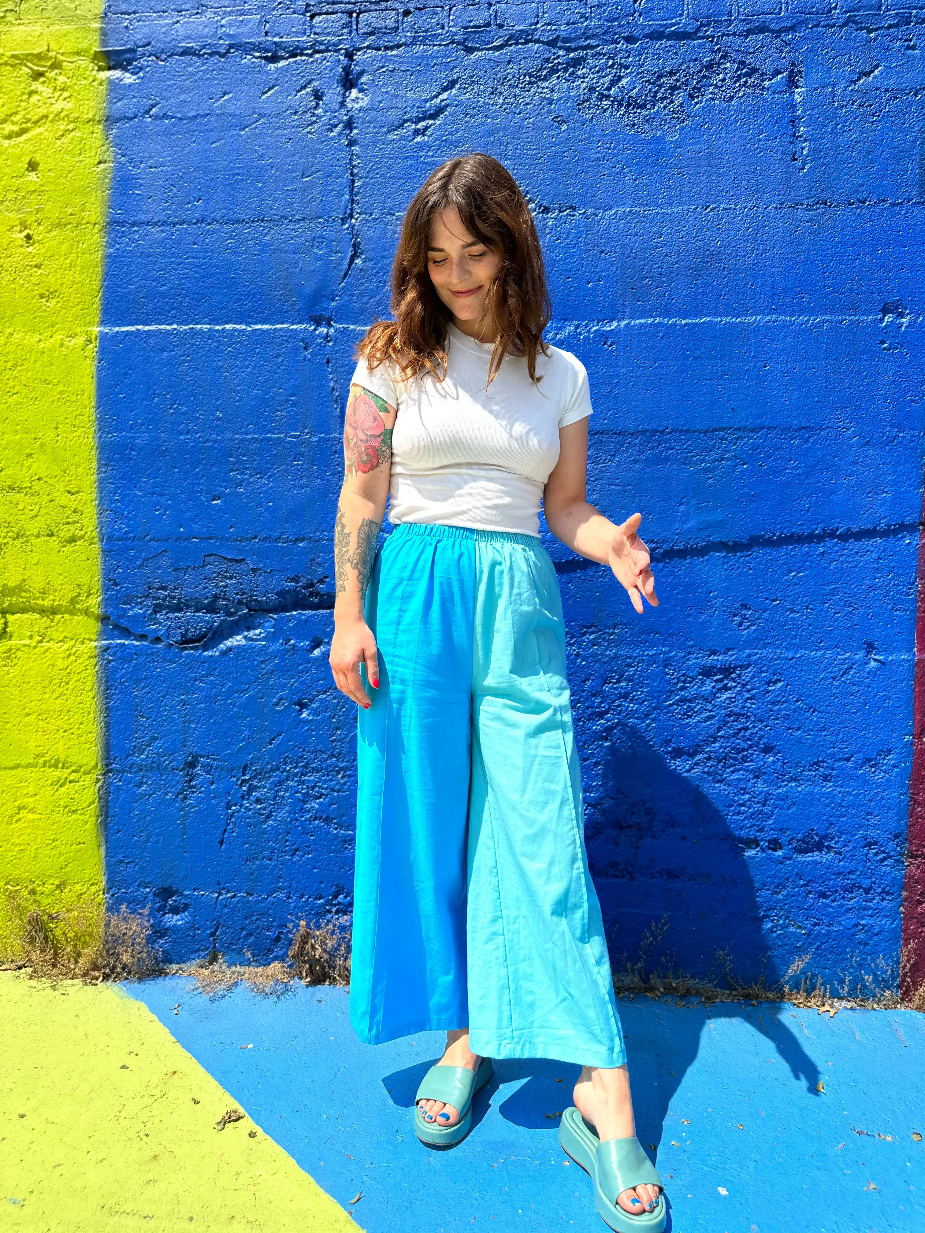 Elle Pants - Ocean sold by Isabella Eve product image thumbnail 2