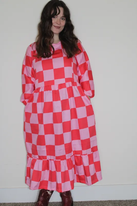 Margot Dress | It Girl Check sold by Isabella Eve