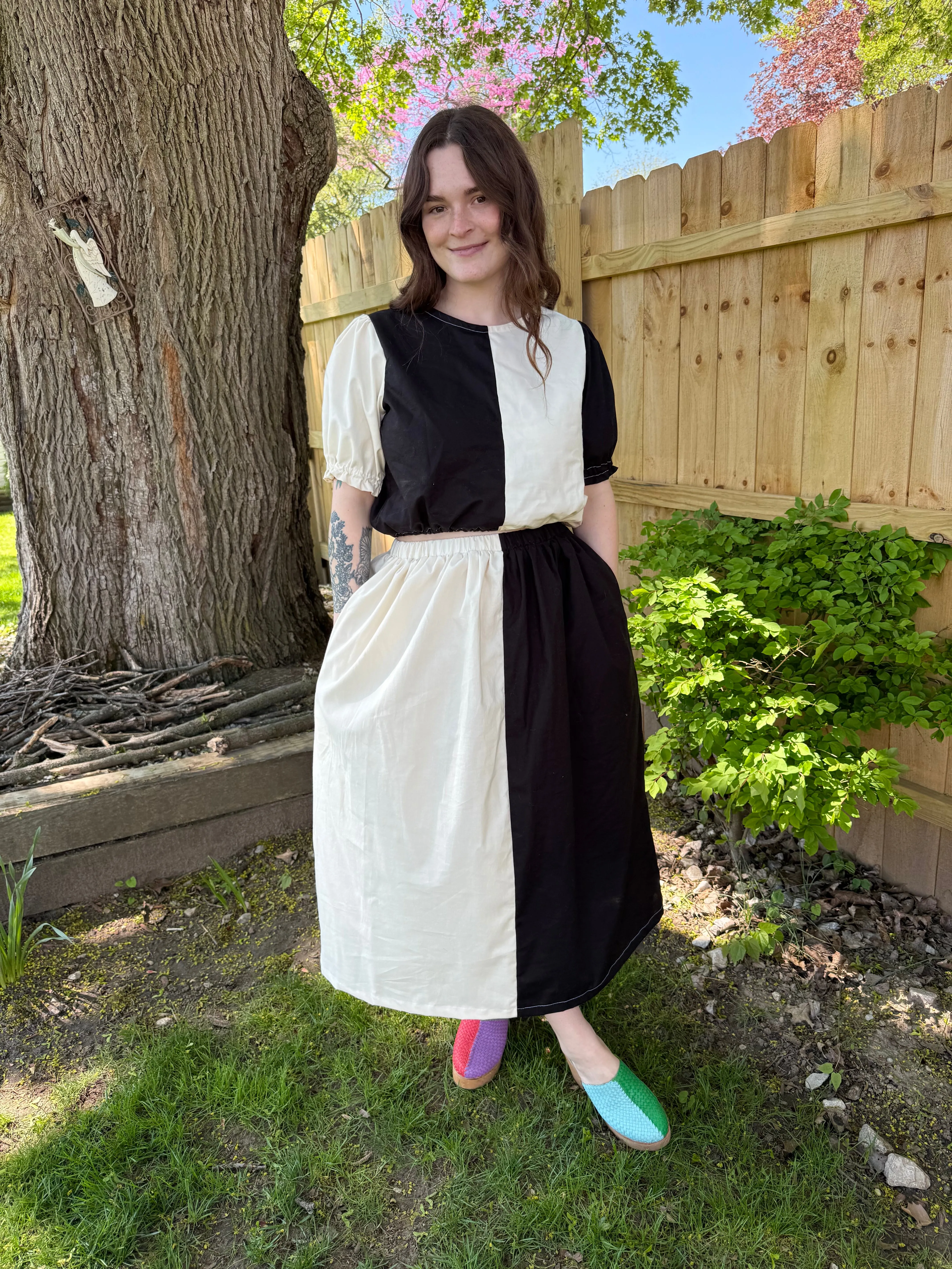 Elle Skirt in Monochrome sold by Isabella Eve product image thumbnail 2