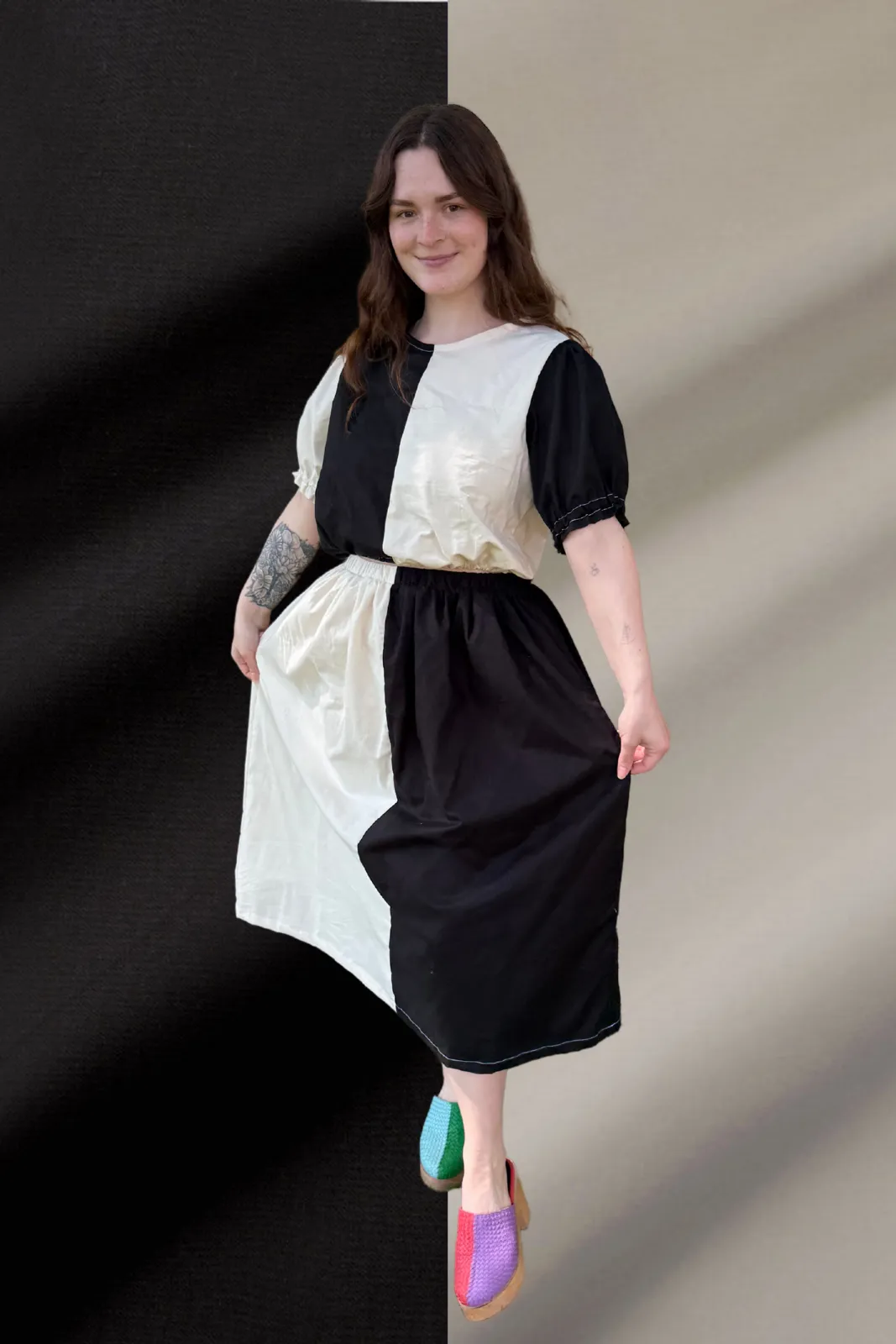 Elle Skirt in Monochrome sold by Isabella Eve