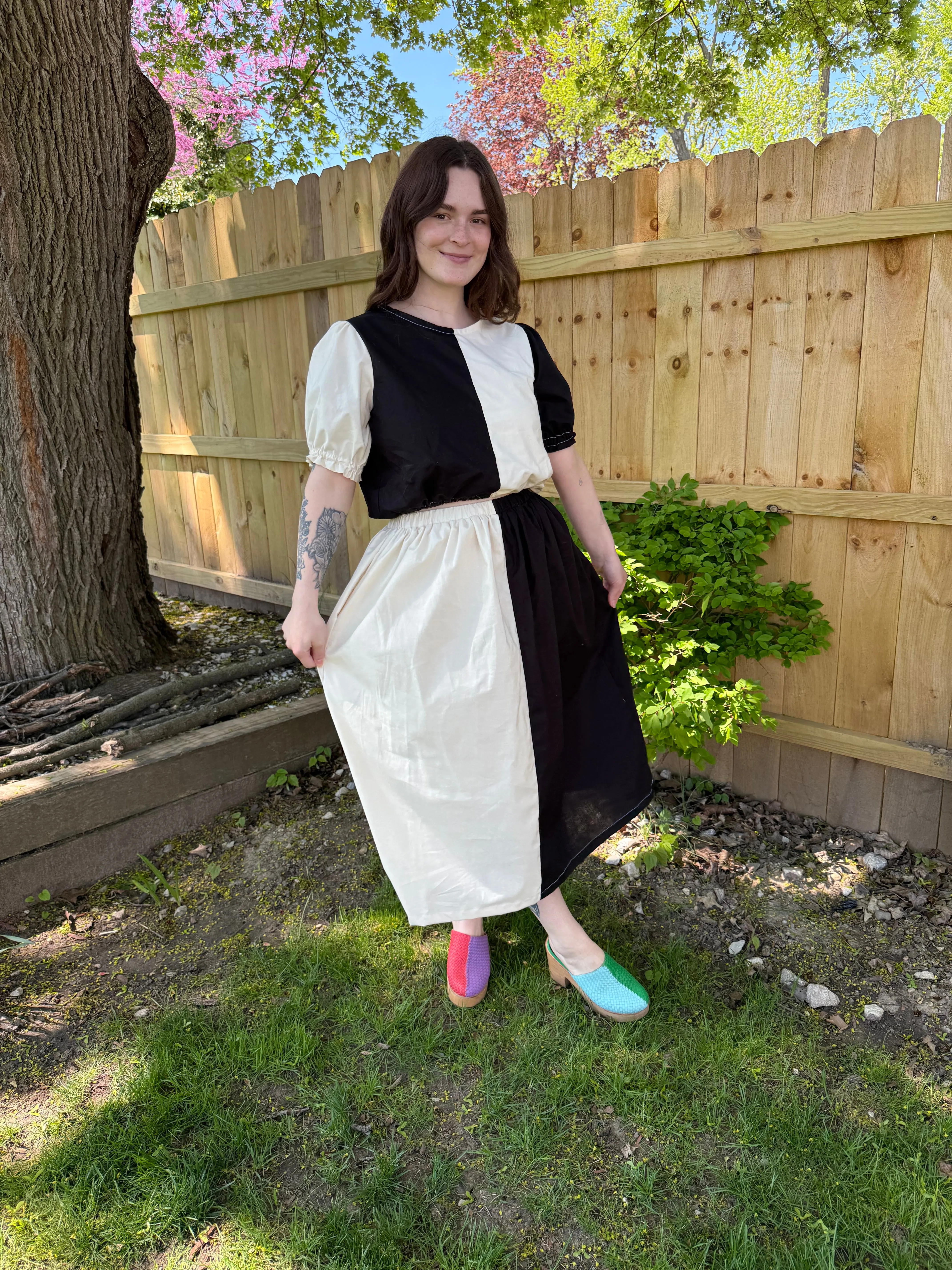 Elle Skirt in Monochrome sold by Isabella Eve product image thumbnail 3