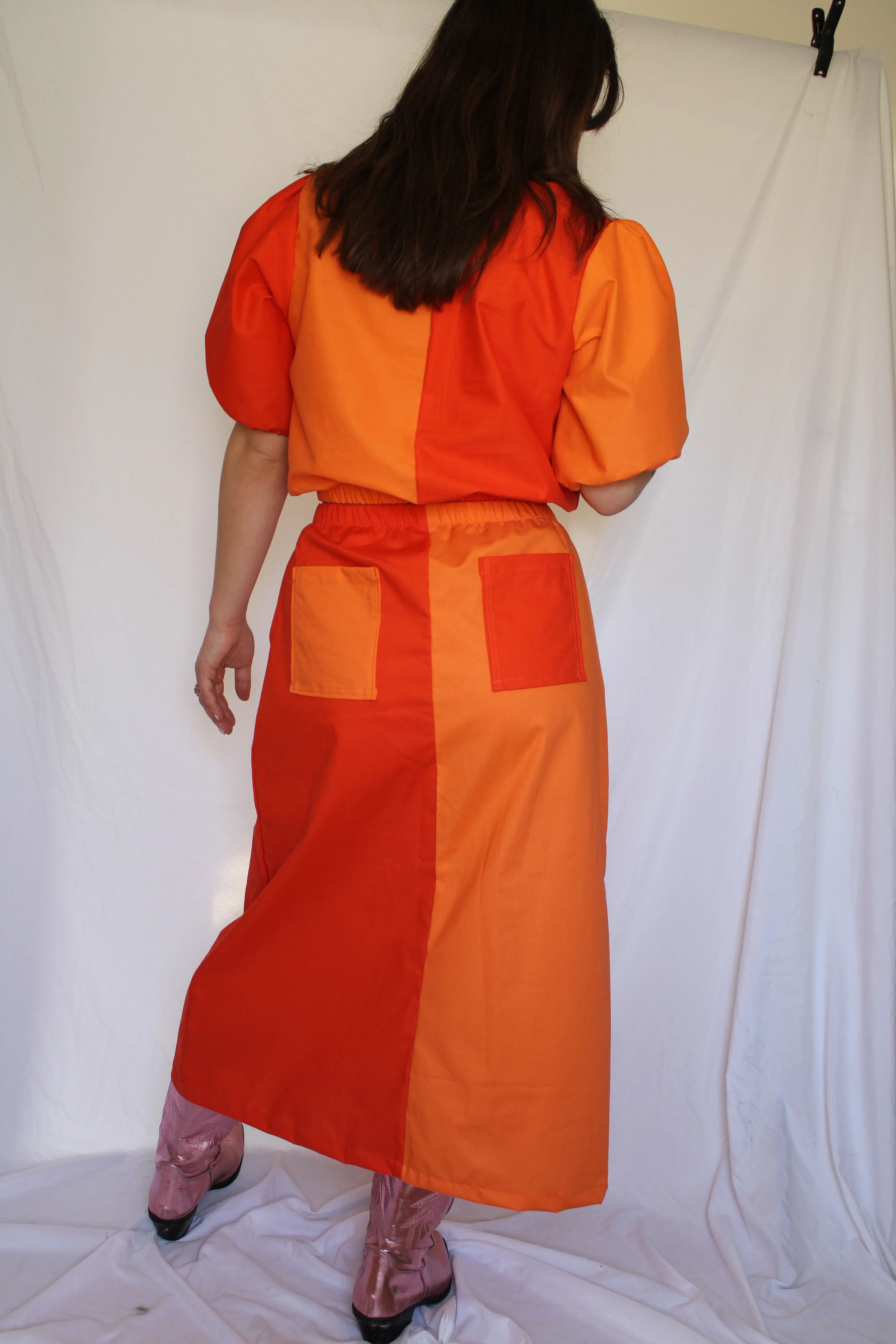 Elle Skirt in Orange Blossom sold by Isabella Eve product image thumbnail 3
