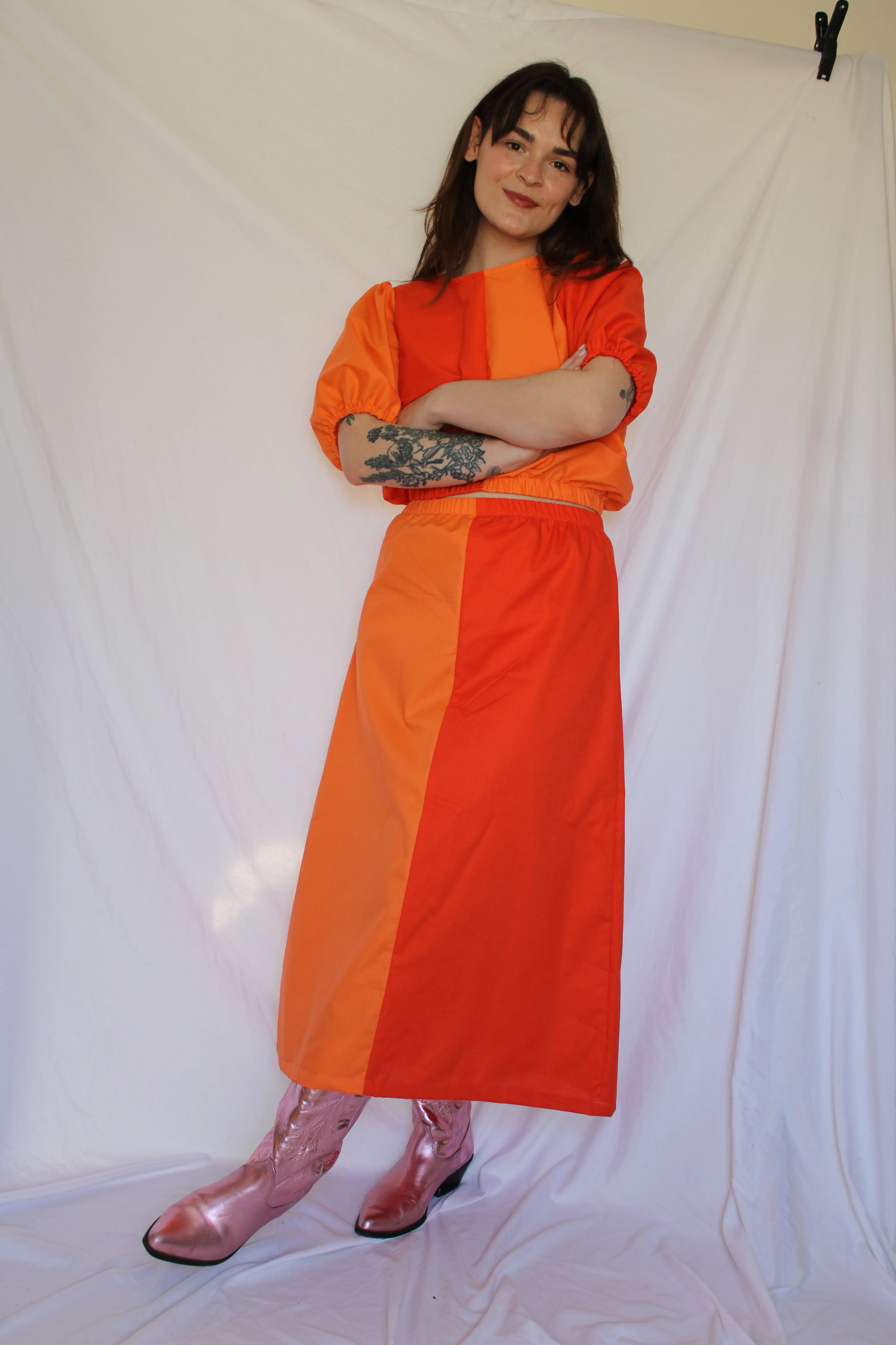 Elle Skirt in Orange Blossom sold by Isabella Eve product image thumbnail 2