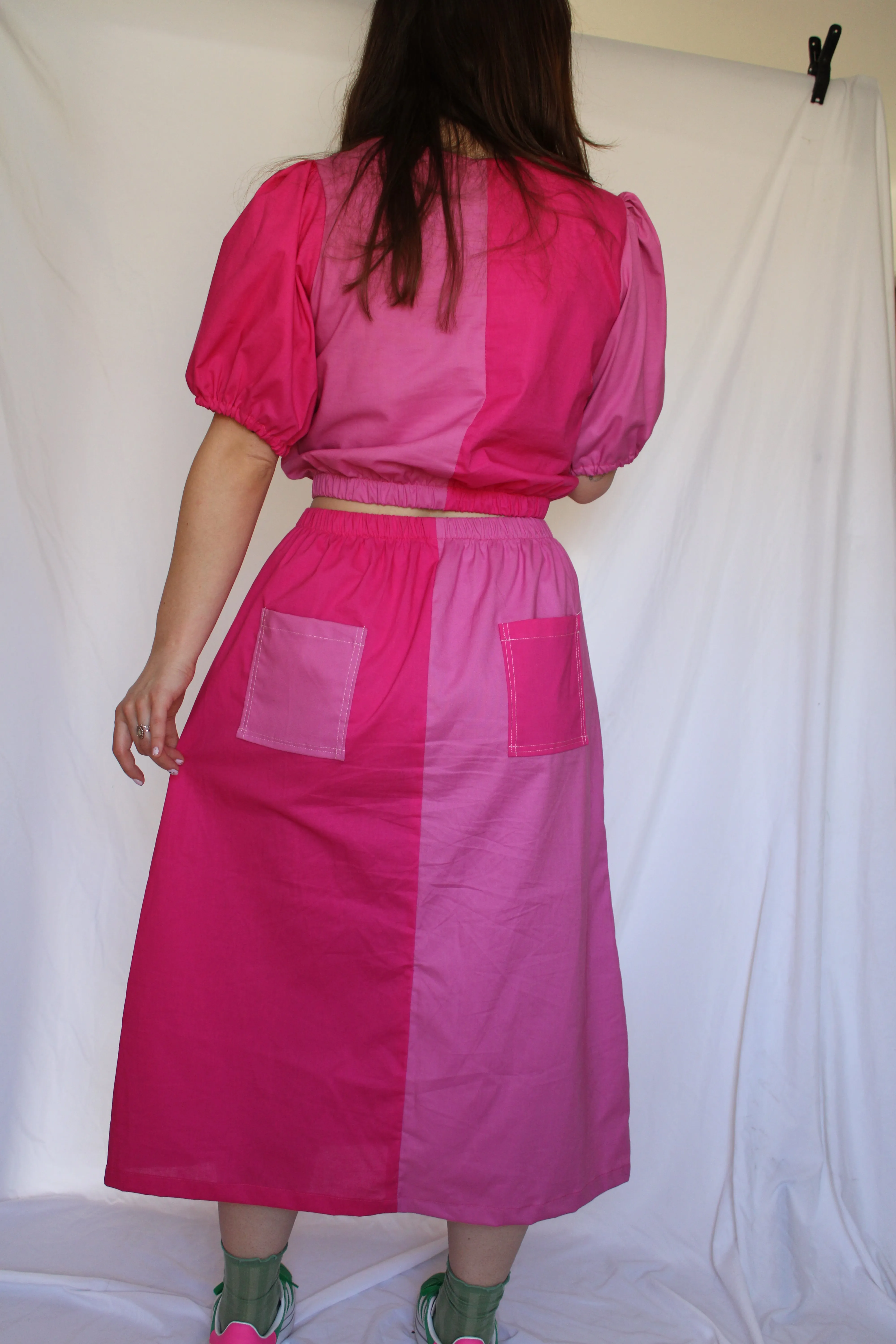 Elle Skirt in Peony Pink sold by Isabella Eve product image thumbnail 2