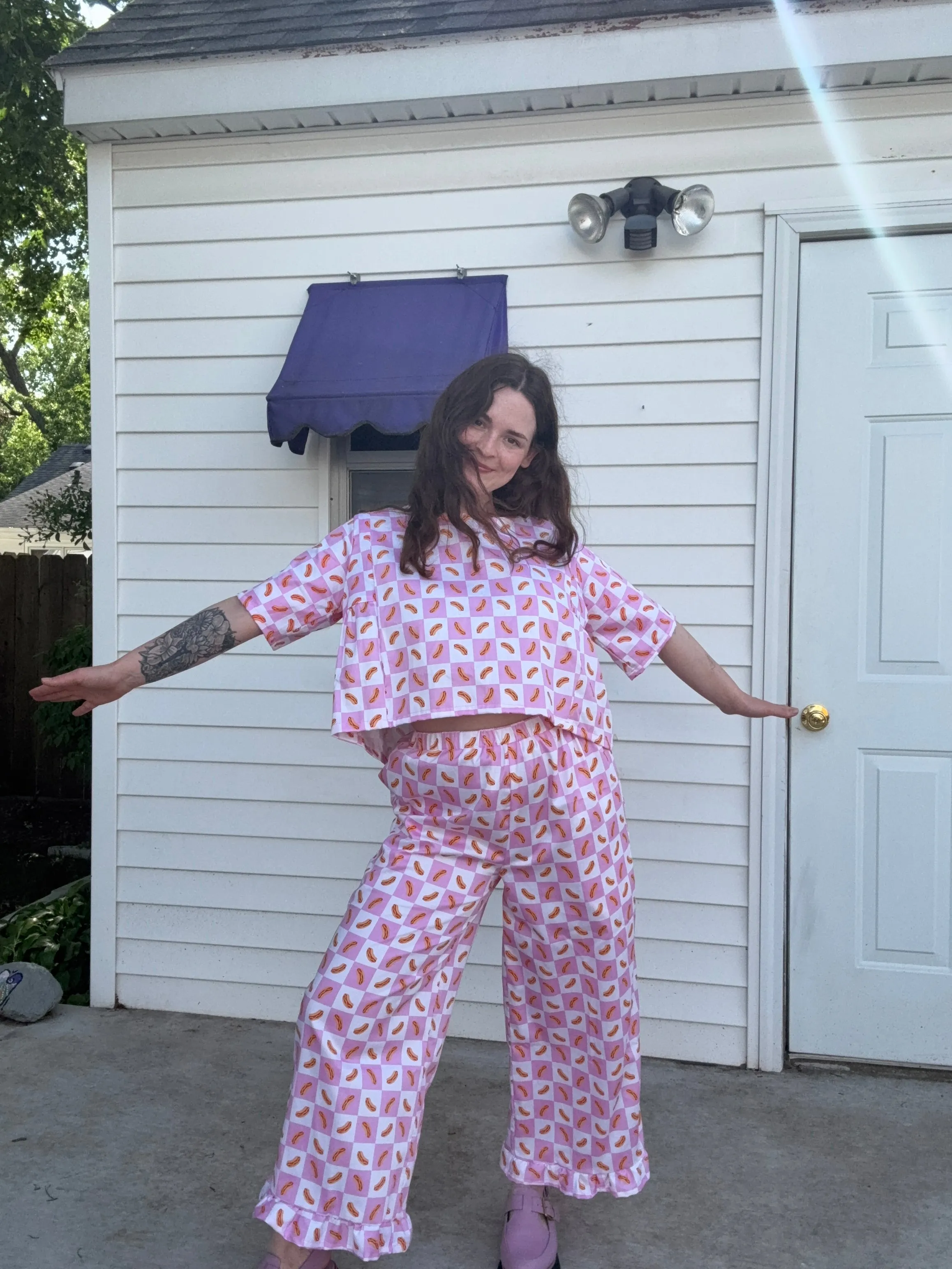 Lottie Pants in Hot Dog sold by Isabella Eve product image thumbnail 4