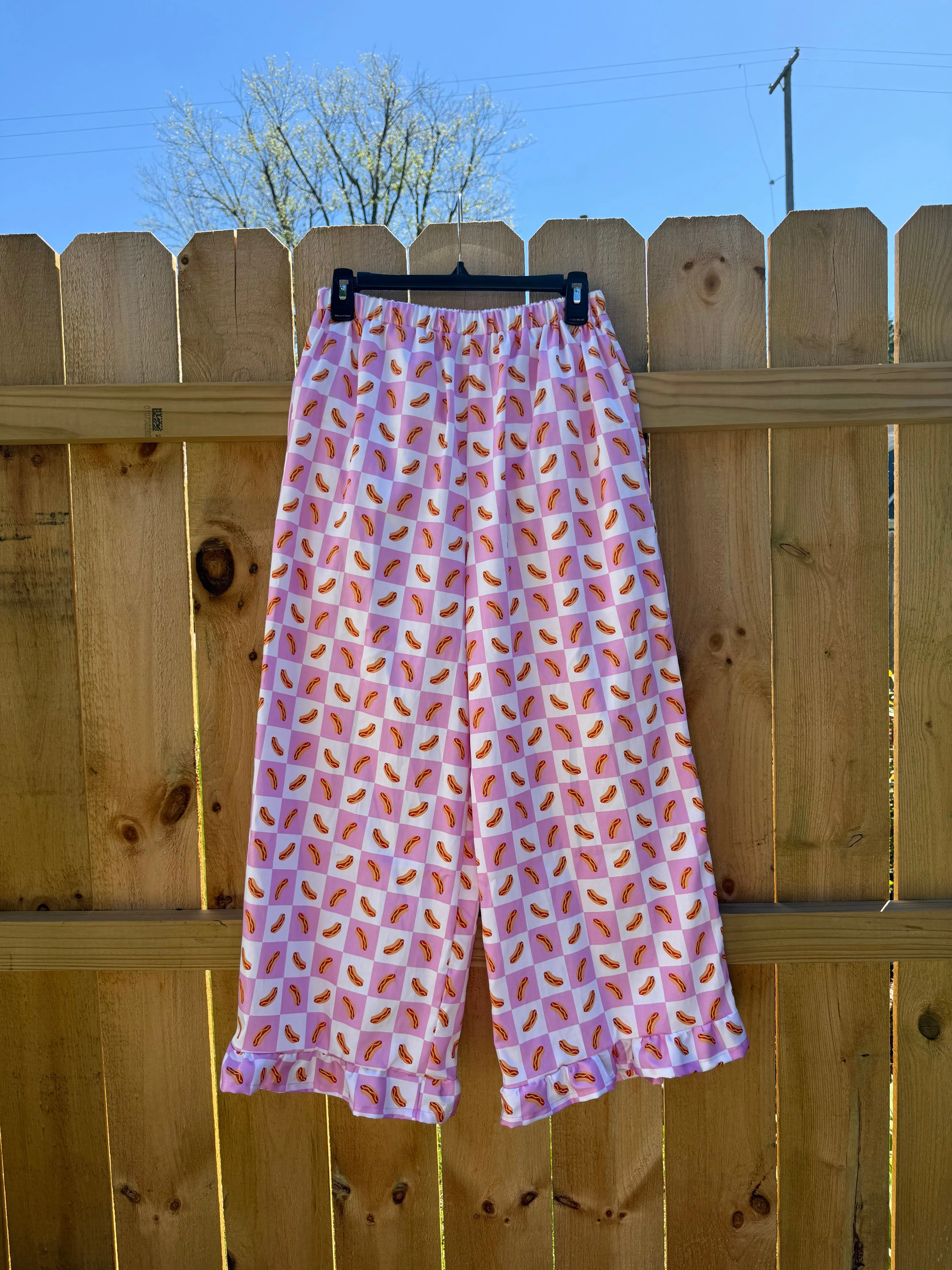 Lottie Pants in Hot Dog sold by Isabella Eve