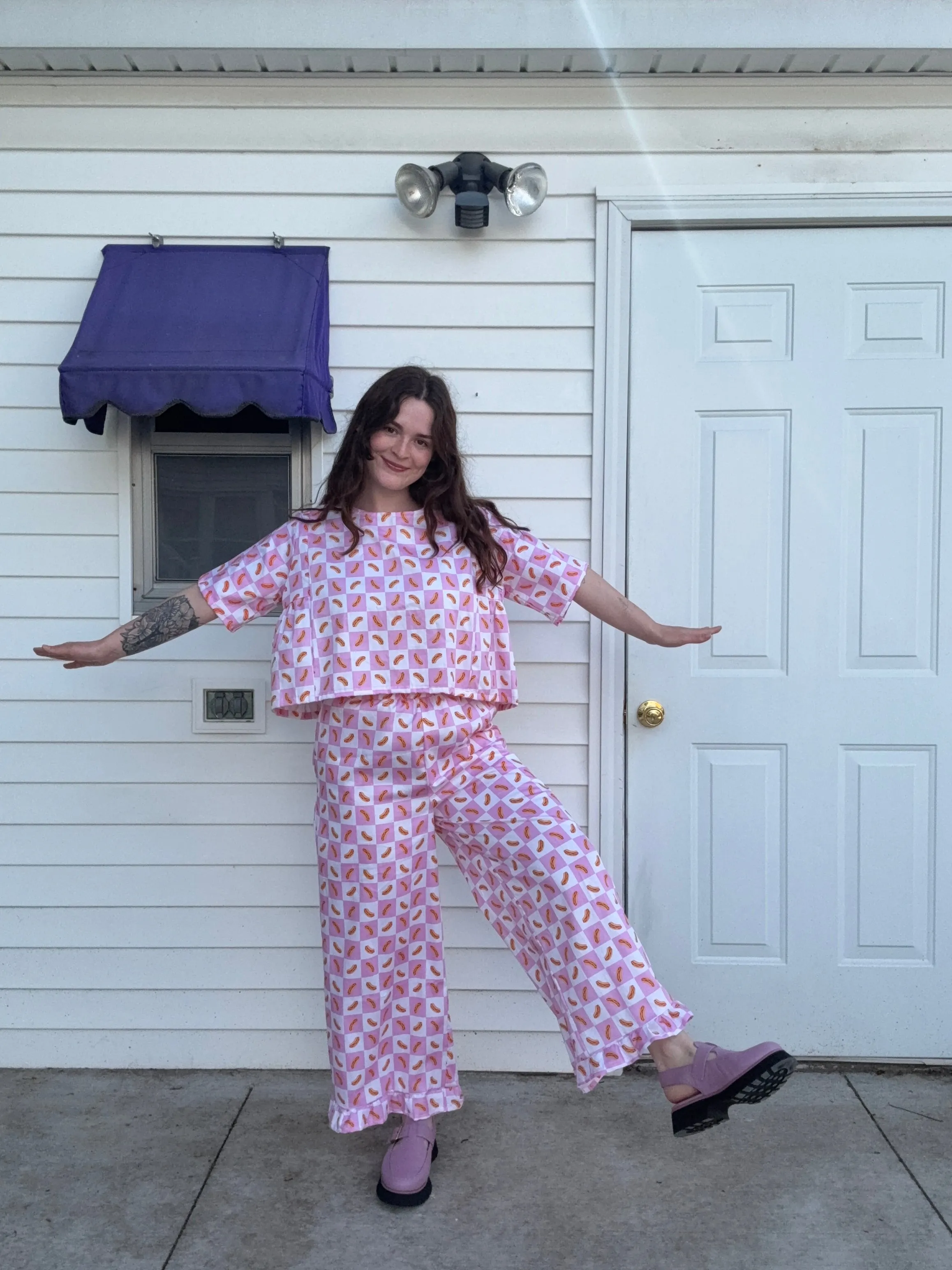 Lottie Pants in Hot Dog sold by Isabella Eve product image thumbnail 2