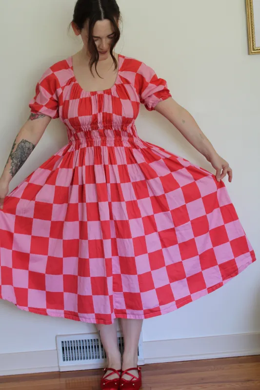 Ruby Dress in It Girl Check sold by Isabella Eve