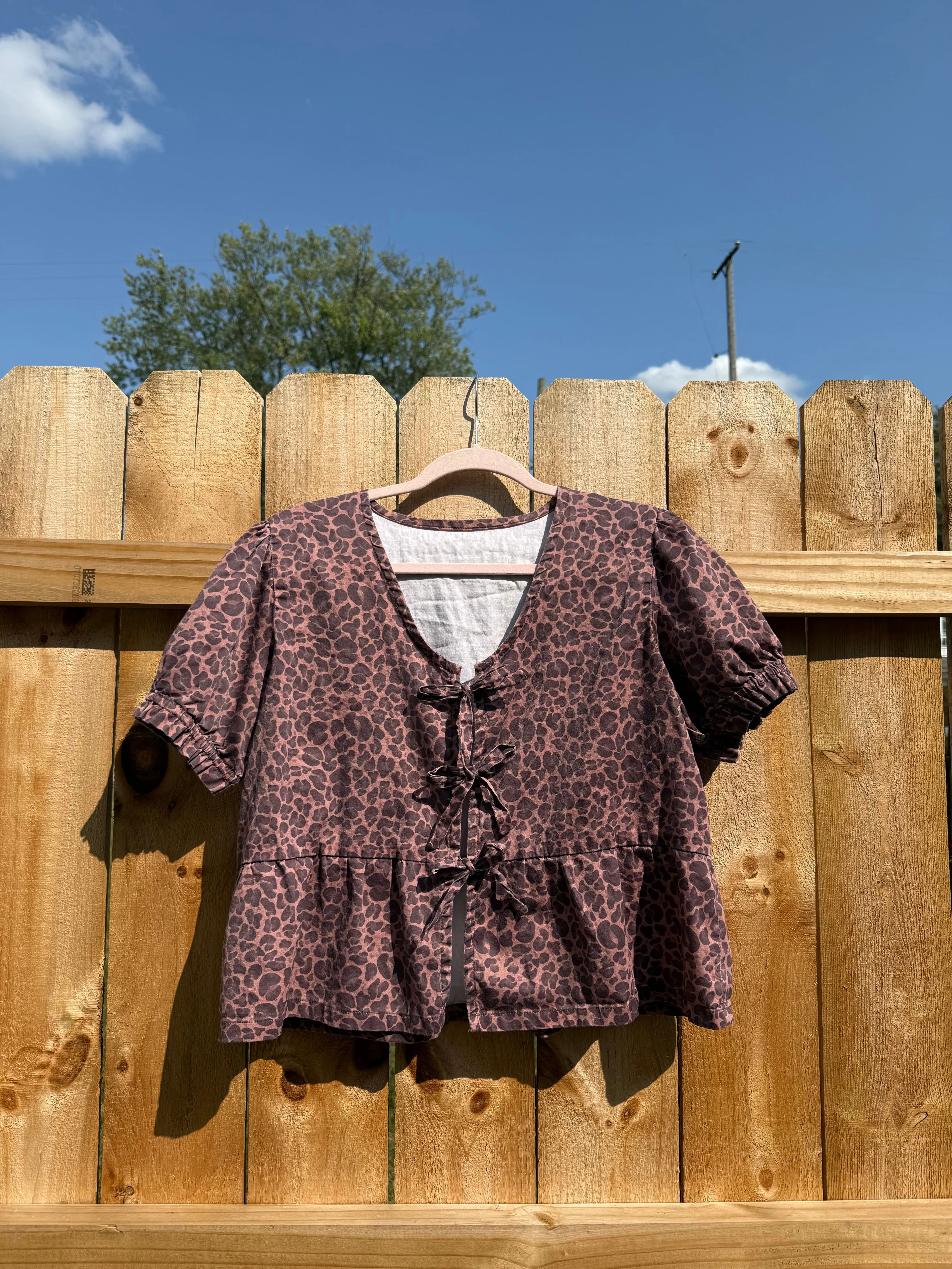 Josie Top in Leopard sold by Isabella Eve product image thumbnail 2