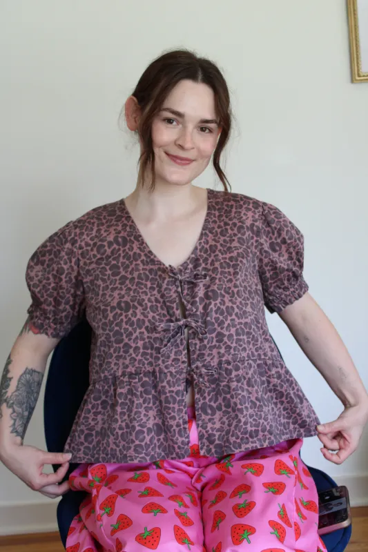Josie Top in Leopard sold by Isabella Eve