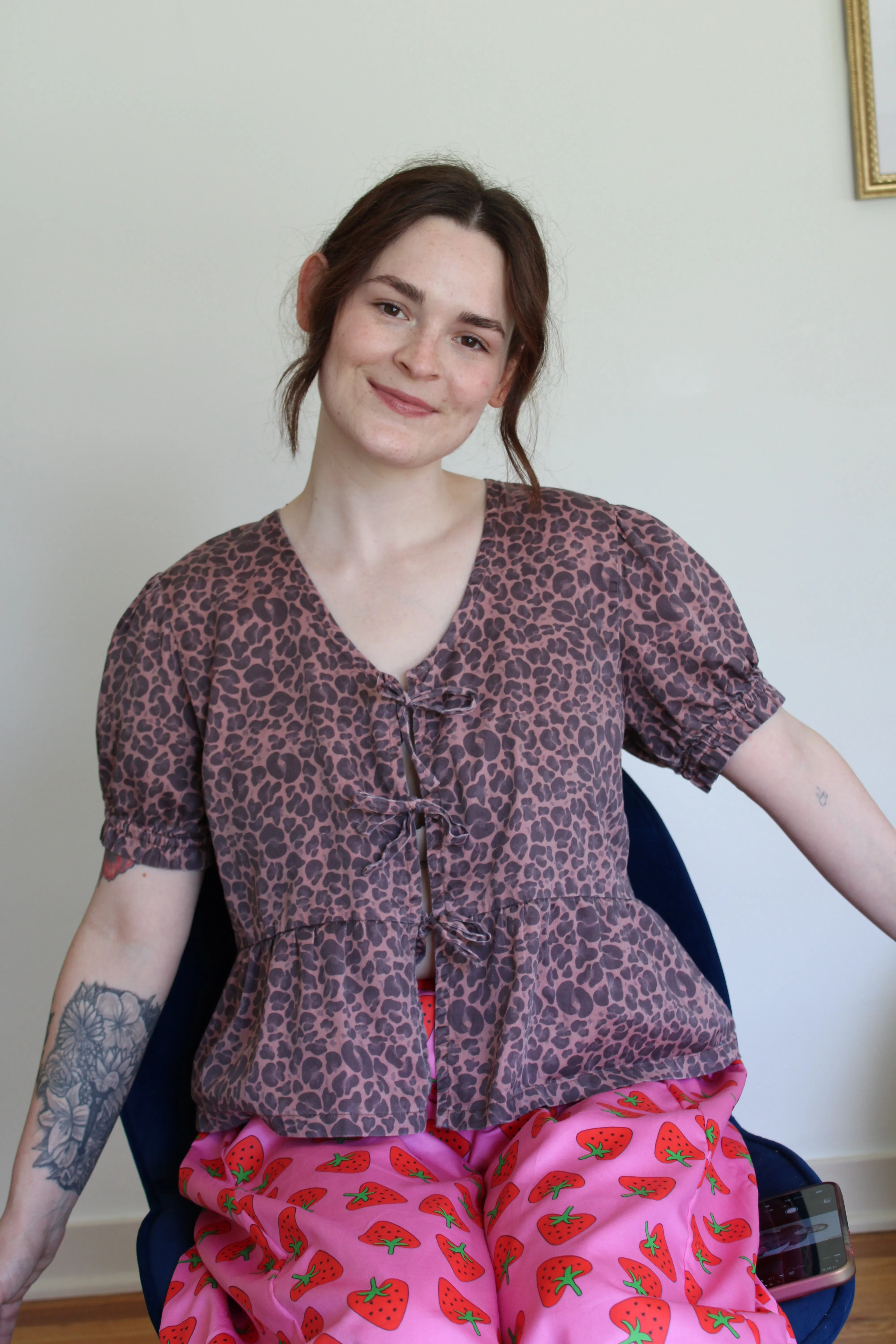 Josie Top in Leopard sold by Isabella Eve product image thumbnail 4