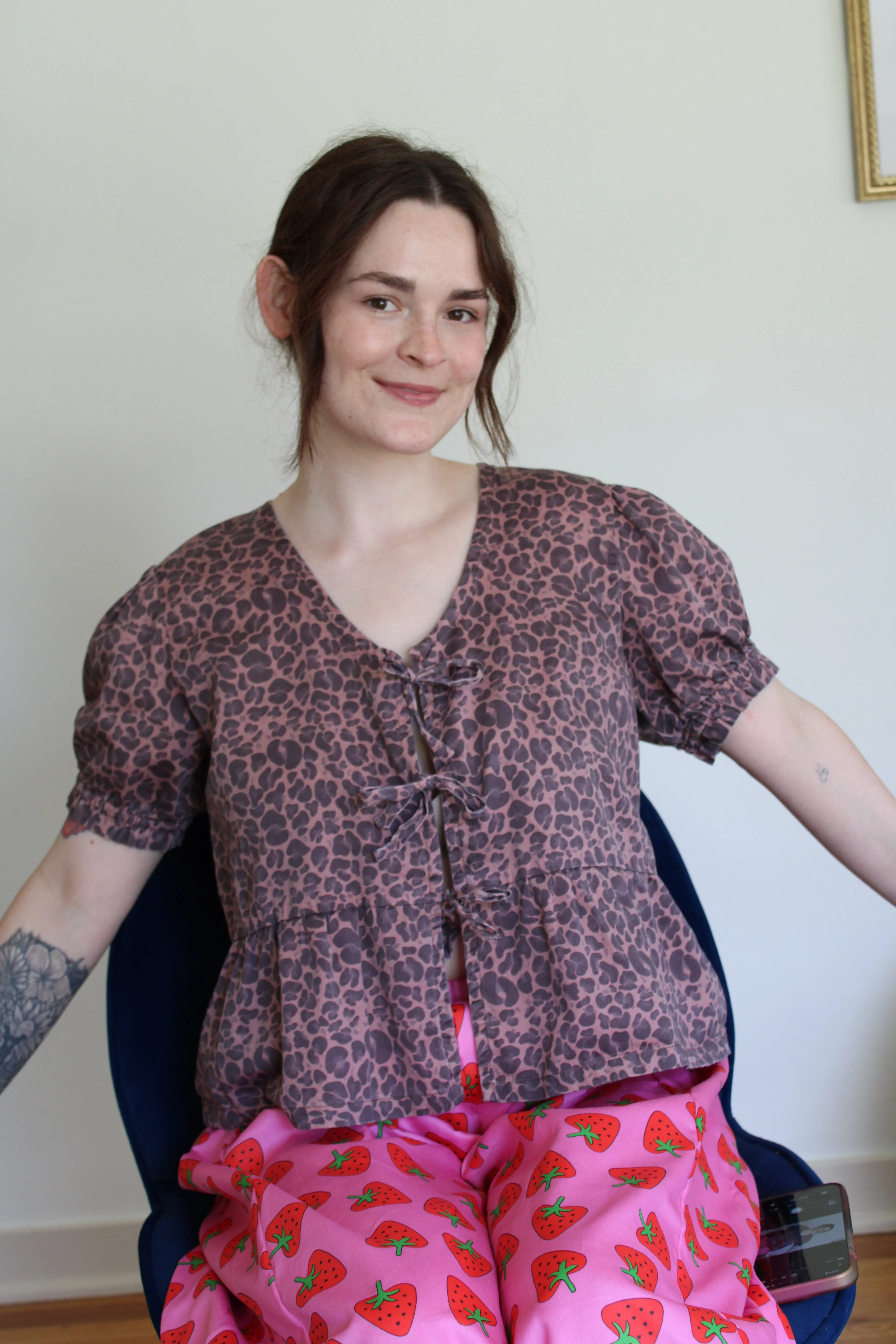 Josie Top in Leopard sold by Isabella Eve product image thumbnail 3